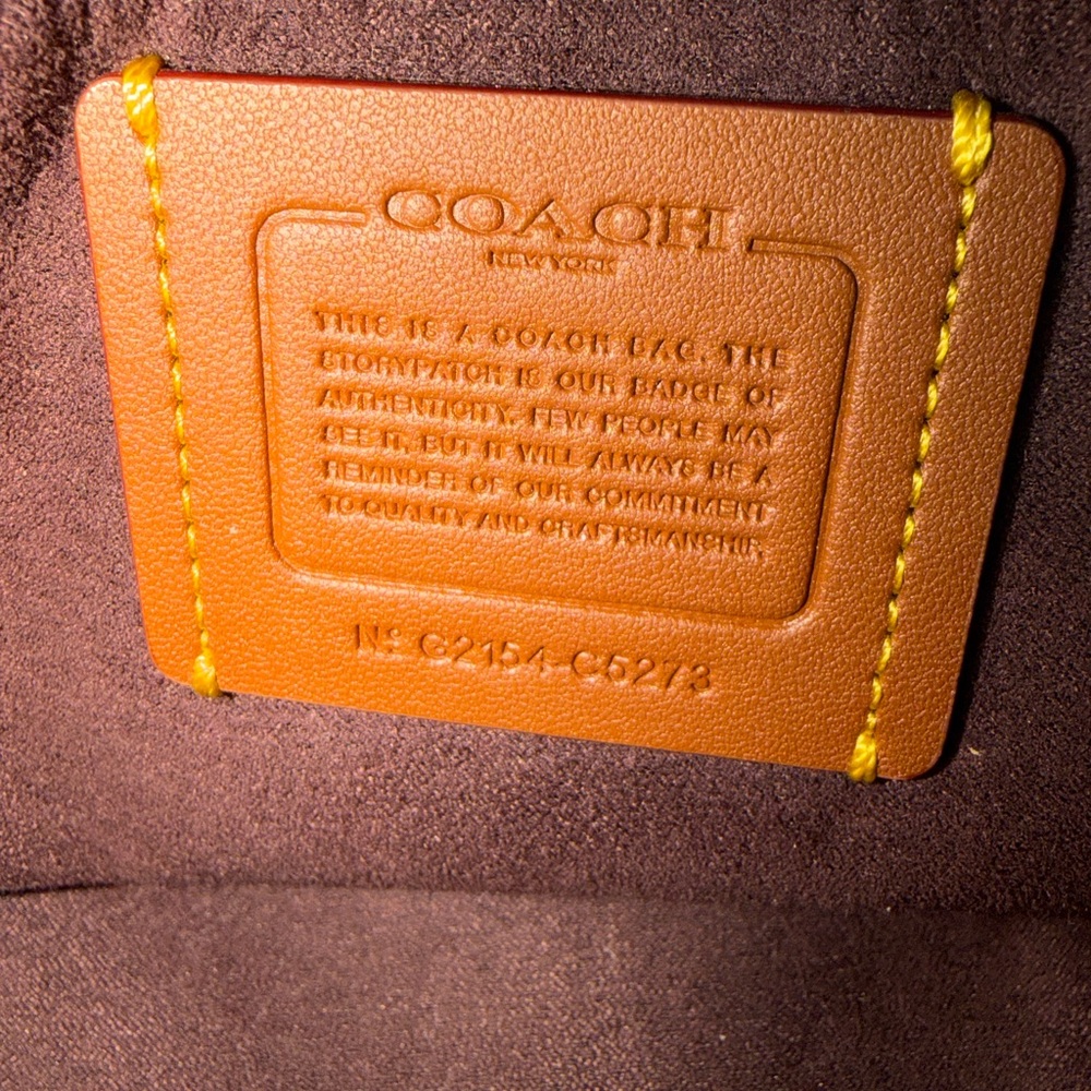 Coach Embossed Signature Field Tote - Large - Picture 11 of 13